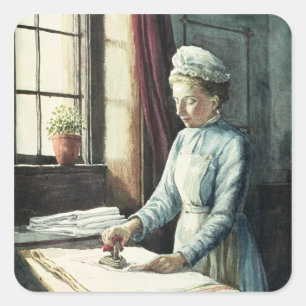 Laundry Maid, c.1880 Square Sticker
