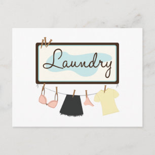 Laundry Postcard