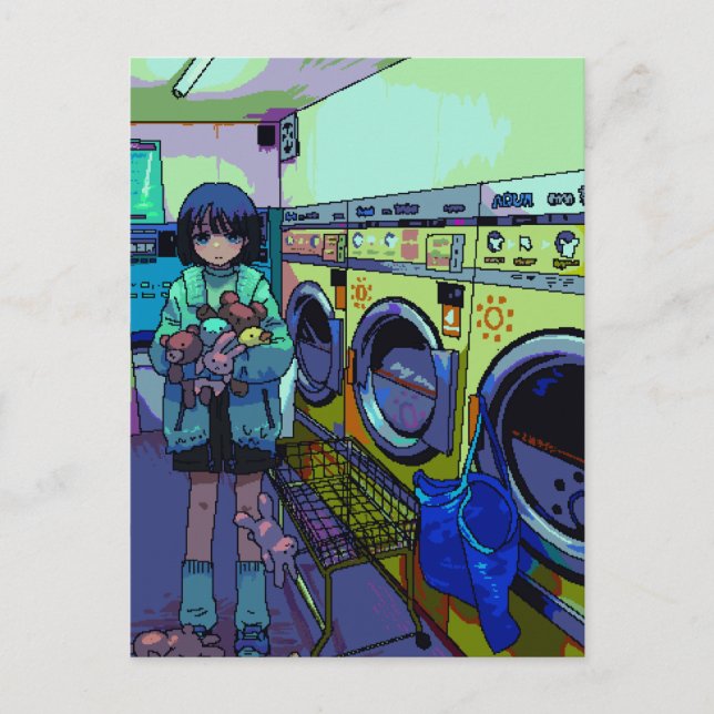 Laundry  postcard (Front)