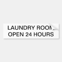 LAUNDRY ROOM 24 HOURS SIGN