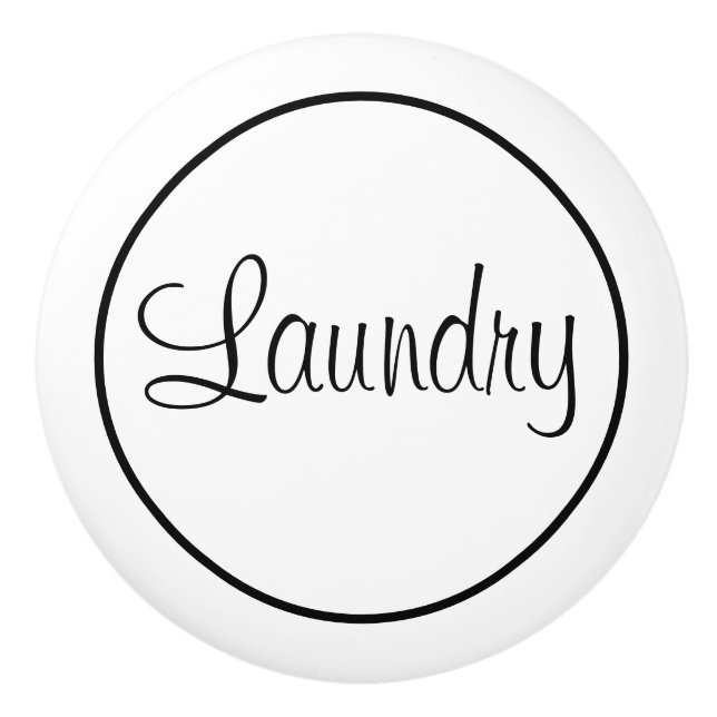 Laundry Room Ceramic Knob (Front)