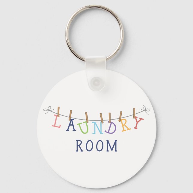 Laundry Room Hanging Key Ring (Front)