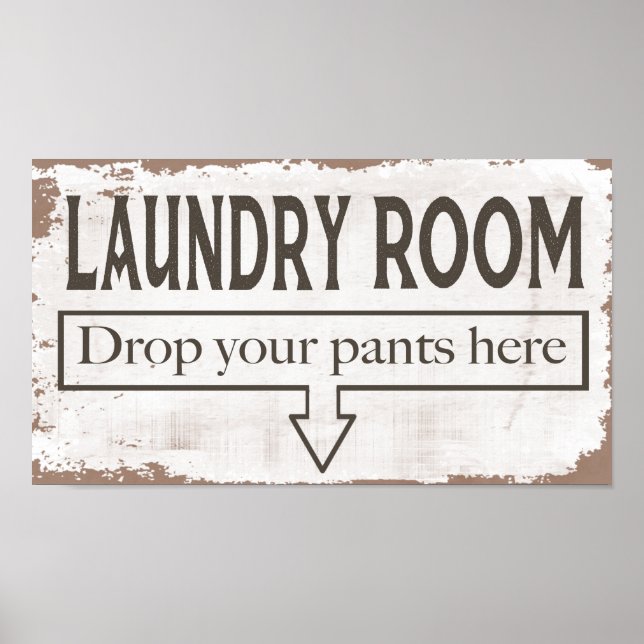 Laundry Room Sign (Front)
