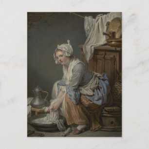 Laundry Room Washing Postcard