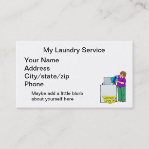 Laundry Service Business Card