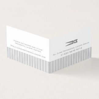 Laundry service business card kiosk card holder