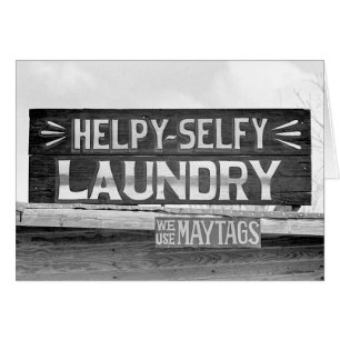 Laundry Sign, 1938