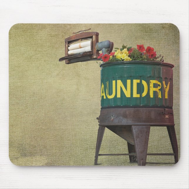 Laundry Tub Mouse Pad (Front)