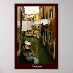 Laundry Venice Canal Poster