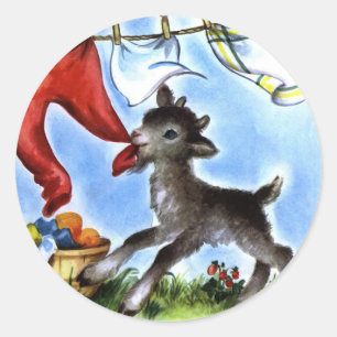 Laundy Thief Classic Round Sticker