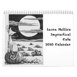 Laura Mellin's Impractical Cats 2020 calendar