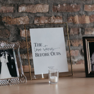 LAURA   Memorial Table Sign for Weddings & Events