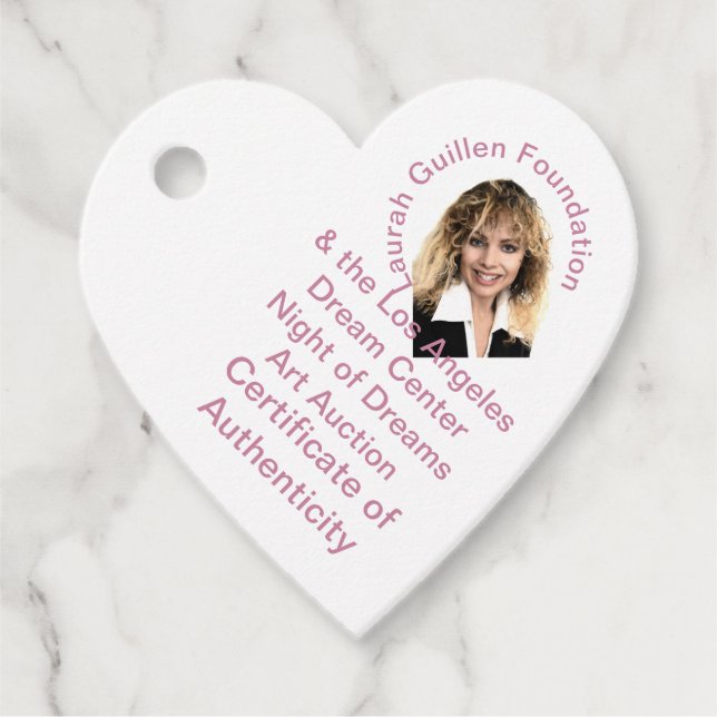 Laurah Guillen Foundation Favour Tags (Front)