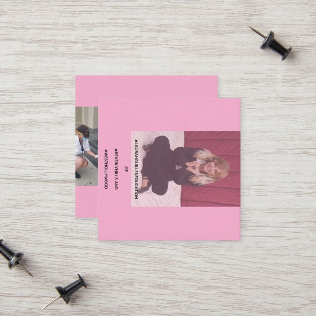 #LAURAHGUILLENFOUNDATION OF #BEVERLY HILLS CALLING CARD (Front/Back In Situ)