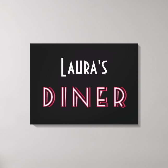 Laura's Art Deco Diner Sign (Front)