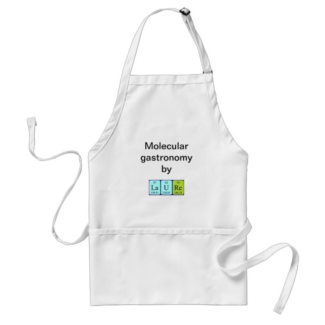Laure periodic table name apron (Front)