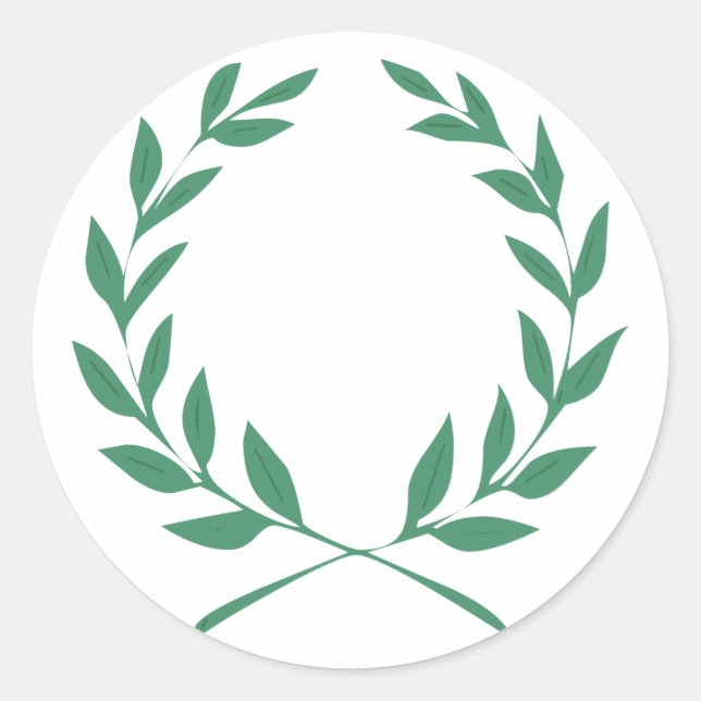 laurel classic round sticker (Front)