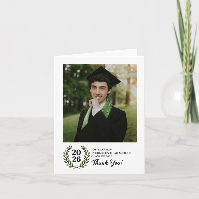 Laurel Crest Class of 2026 Thank You Card (Front)
