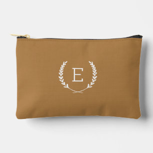Laurel Crest Monogram Accessory Pouch