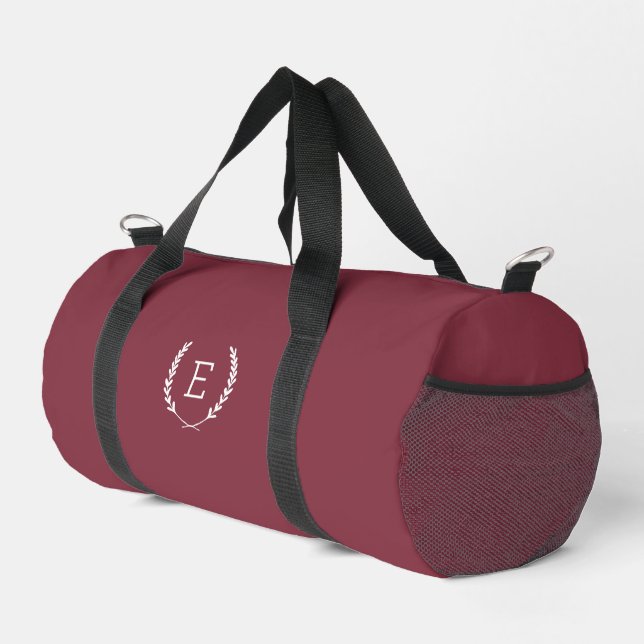Laurel Crest Monogram Duffle Bag (Right Corner)