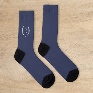 Laurel Crest Monogram Socks