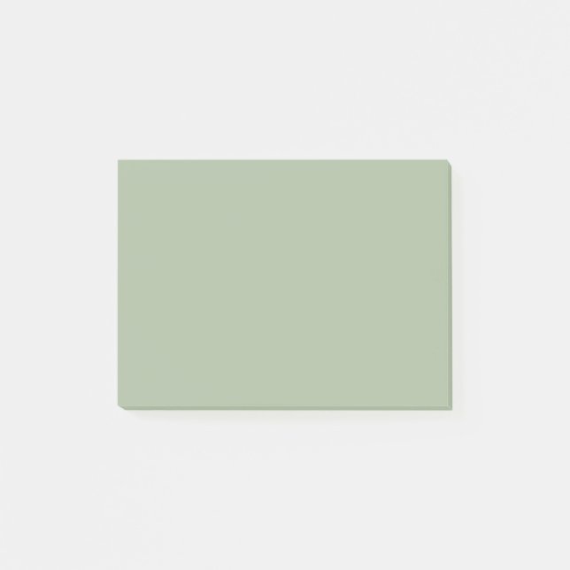 Laurel Green Solid Colour Post-it Notes (Front)