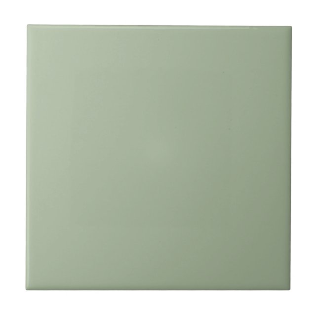 Laurel Green Solid Colour Tile (Front)