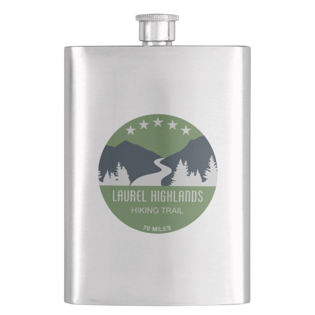 Laurel Highlands Hiking Trail Hip Flask (Front)