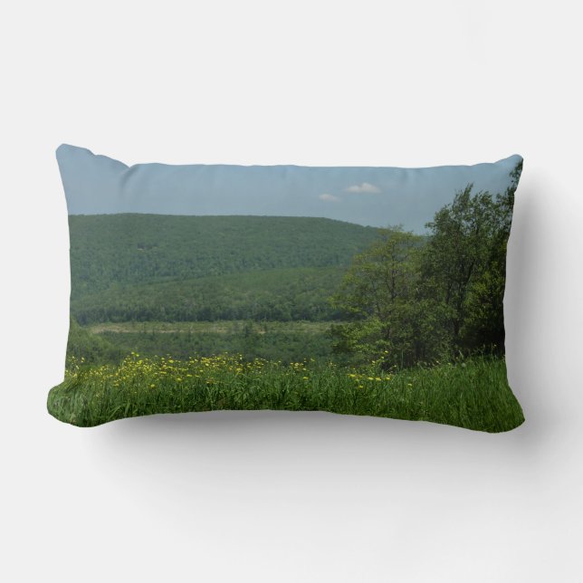Laurel Highlands Pennsylvania Summer Photography Lumbar Cushion (Front)