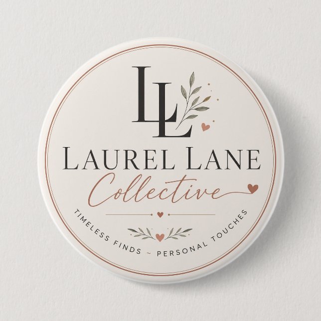 Laurel Lane Designs  7.5 Cm Round Badge (Front)