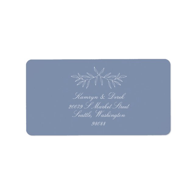Laurel Leaf Return Address Mailing Label K310 (Front)