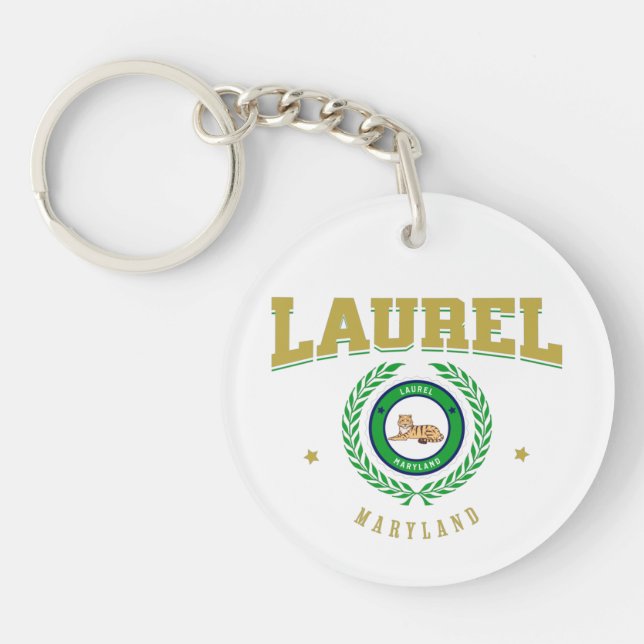 Laurel Maryland Key Ring (Front)