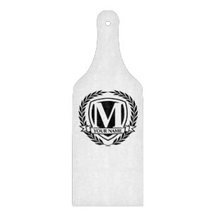 Laurel Monogram Design Cutting Board