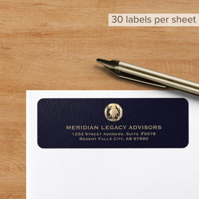 Laurel Navy Address Label (Creator Uploaded)