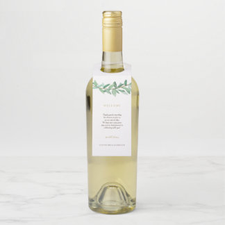 Laurel Olive Branch Welcome Bottle Hanger