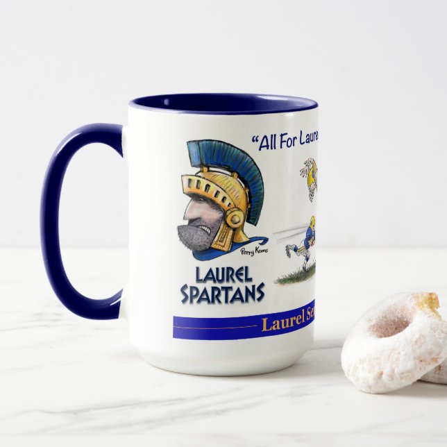 Laurel Senior High School Spartan Mug (With Donut)