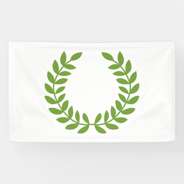 Laurel Wreath (Ancient Greek Symbol) Banner (Horizontal)