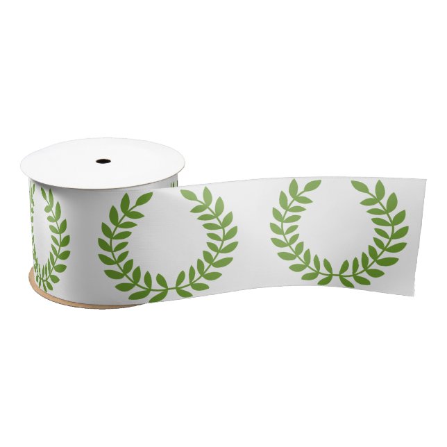 Laurel Wreath (Ancient Greek Symbol) Satin Ribbon (Spool)