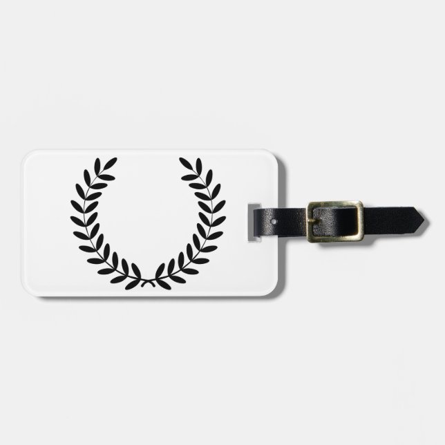 Laurel Wreath Luggage Tags (Front Horizontal)