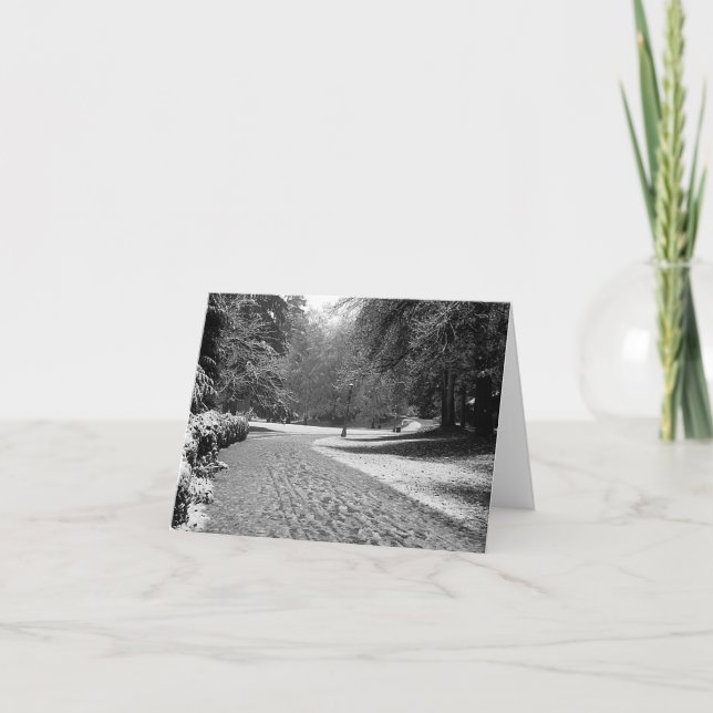 Laurelhurst Park Winter Stroll Card (Front)