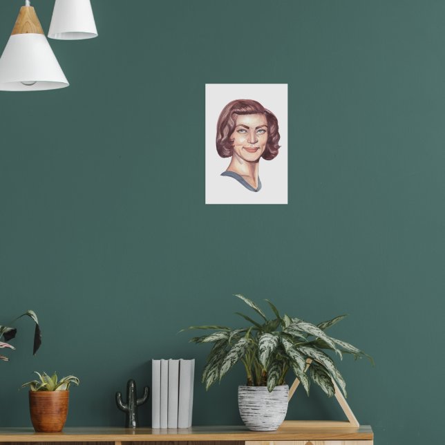 Lauren Bacall Portrait Poster (Living Room 1)