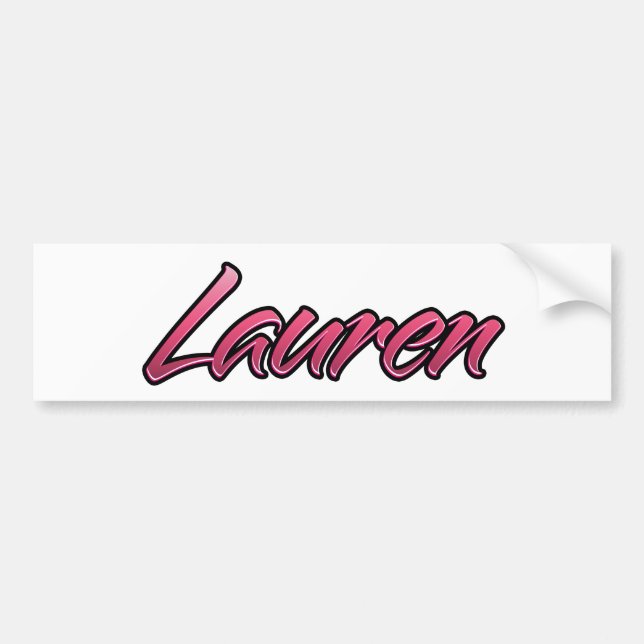 Lauren faded pink stickers (Front)