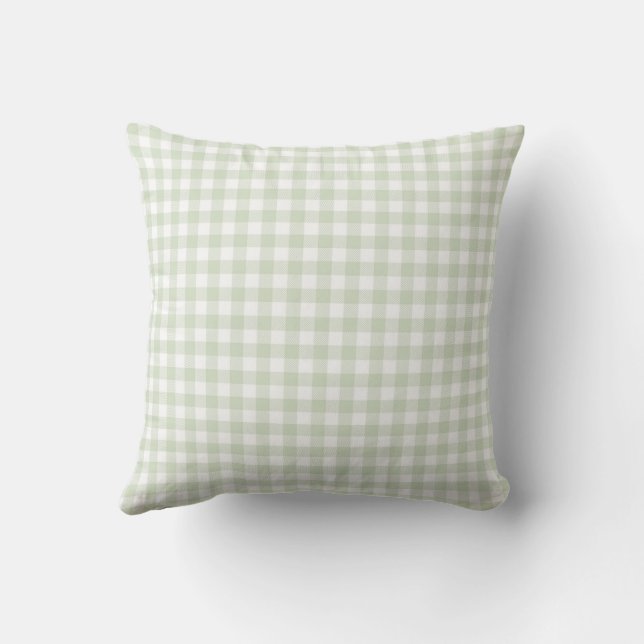 Lauren Green Plaid Cushion (Back)