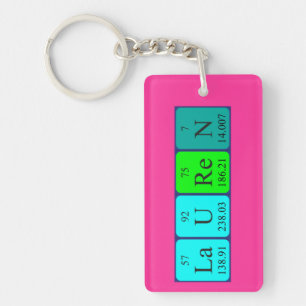 Lauren periodic table name keyring