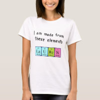 Lauren periodic table name shirt