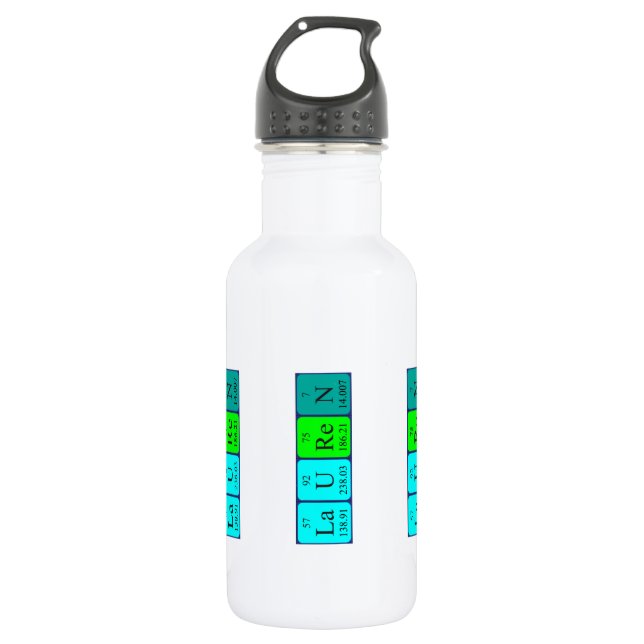 Lauren periodic table name water bottle (Front)