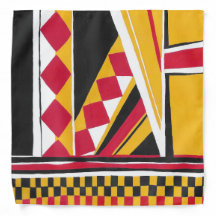 Lauren Rosenberg 22" Cubistic Scarf Bandanna