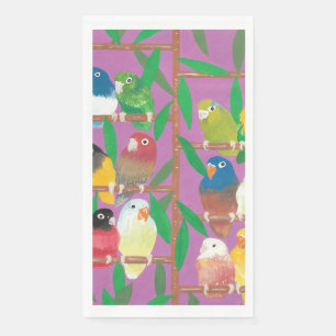 Lauren Rosenberg Original Parakeet Large Vertical  Napkin