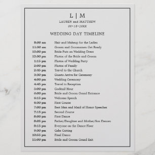 Lauren Silver Monogram Elegant Wedding