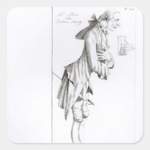 Laurence Sterne Square Sticker